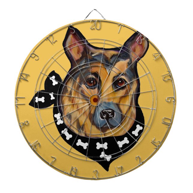 SCHÄFERHUND PILTAVLA (Framsidan)