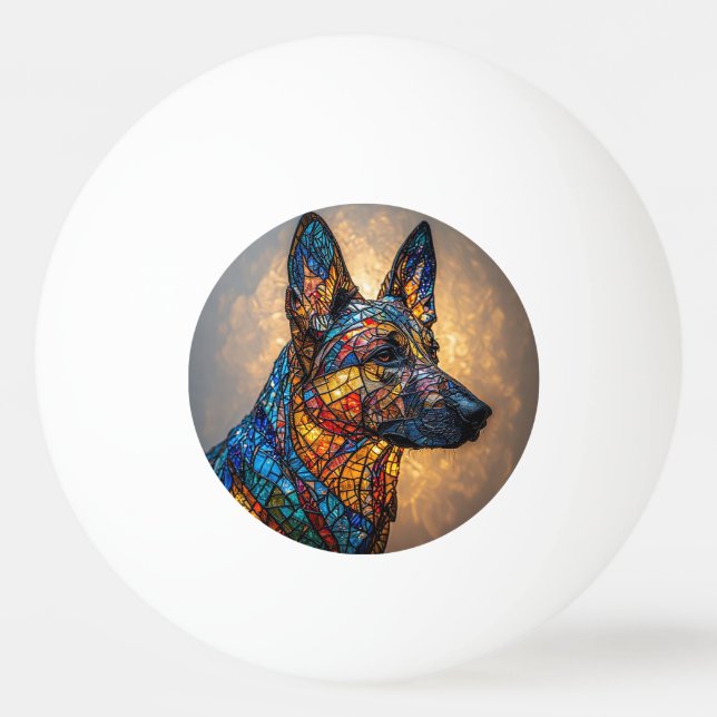 Schäferhund Pingisboll (Framsidan)