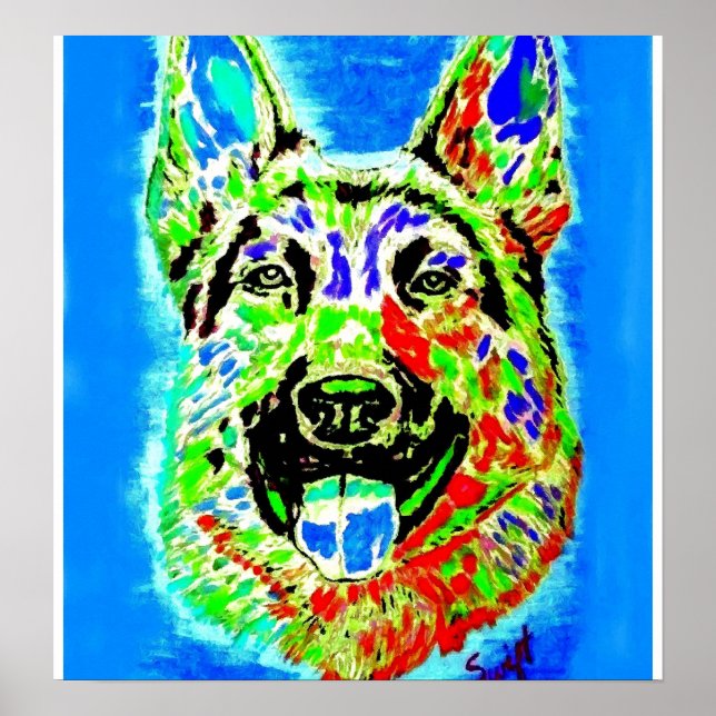 Schäferhund Poster (Framsidan)