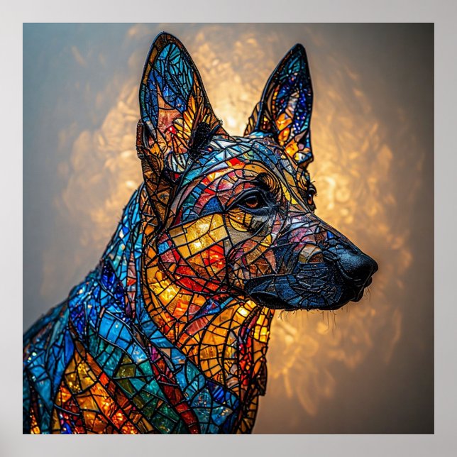 Schäferhund Poster (Framsidan)