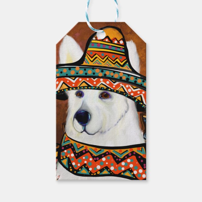 Schäferhund       presentetikett (Framsidan)