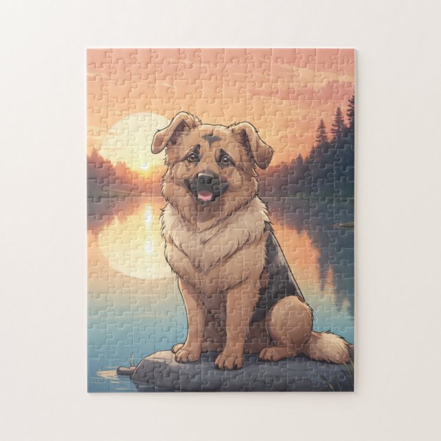 Schäferhund Pussel (Vertikal)