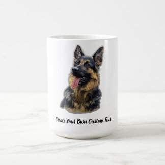 Schäferhund Skapa din egen anpassade text  Kaffemugg