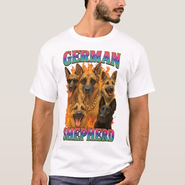 Schäferhund T Shirt (Framsida)
