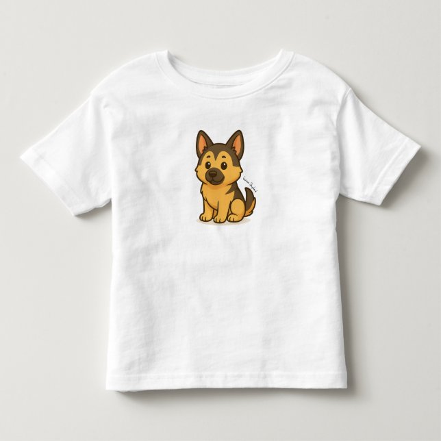 Schäferhund T Shirt (Framsida)