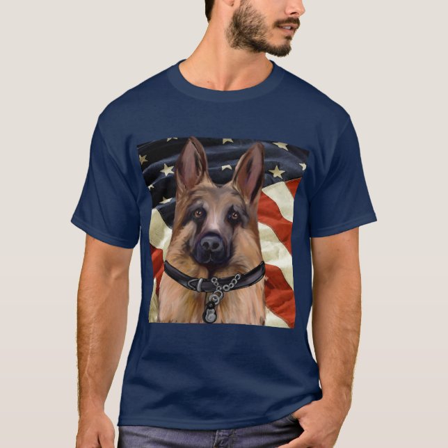 SCHÄFERHUND T SHIRT (Framsida)