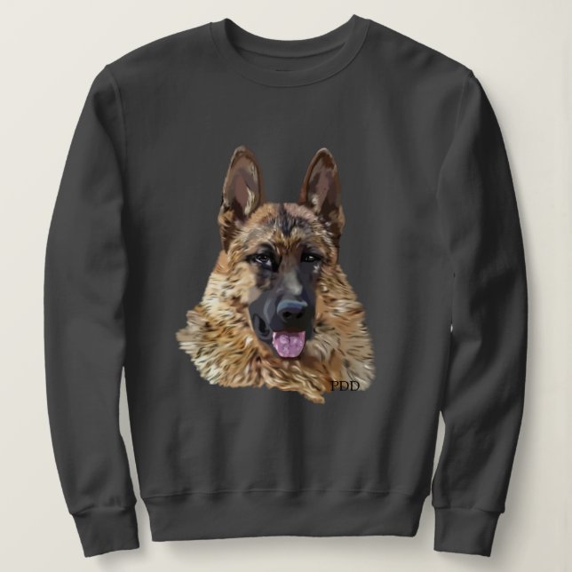 Schäferhund T-shirt (Design framsida)