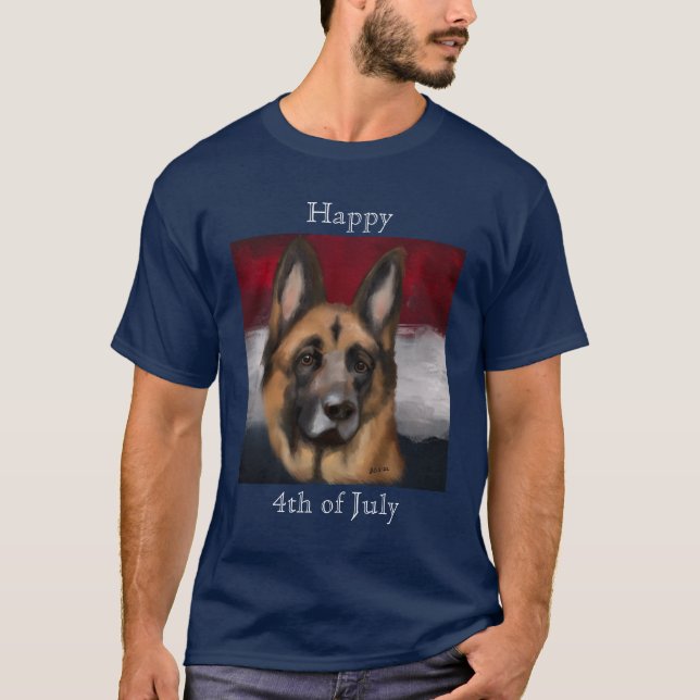 Schäferhund   t shirt (Framsida)