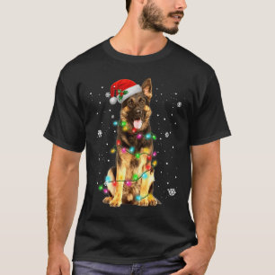 Schäferhund Träd Jul Xmas Hundar Gåvor T Shirt