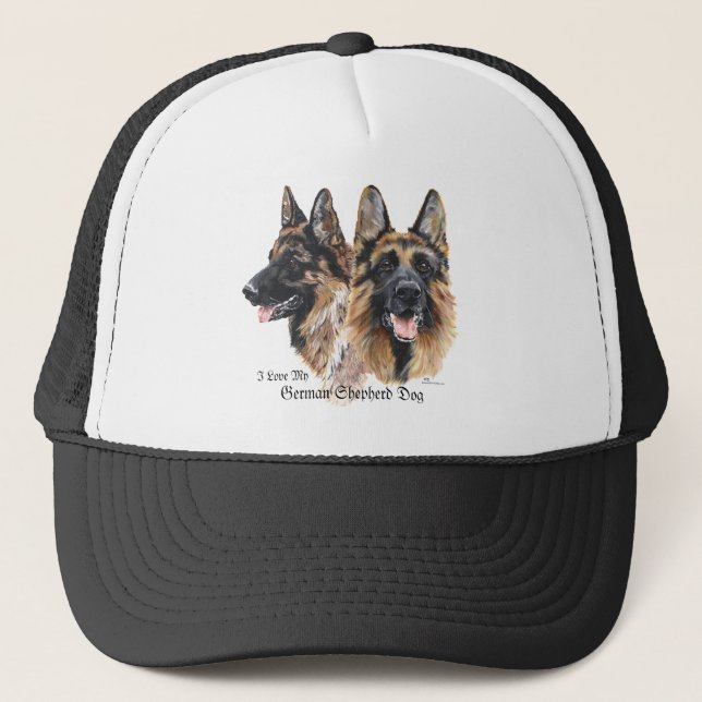 Schäferhund Truckerkeps (Framsida)
