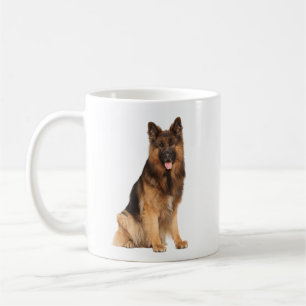 Schäferhund, tumbler omslag rak design, hund kaffemugg