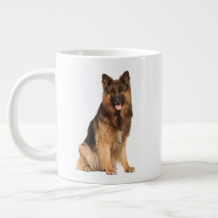 Schäferhund, tumblerkåpa rak design, hund jumbo mugg