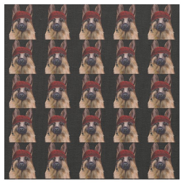 Schäferhund Tyg (Närbild)