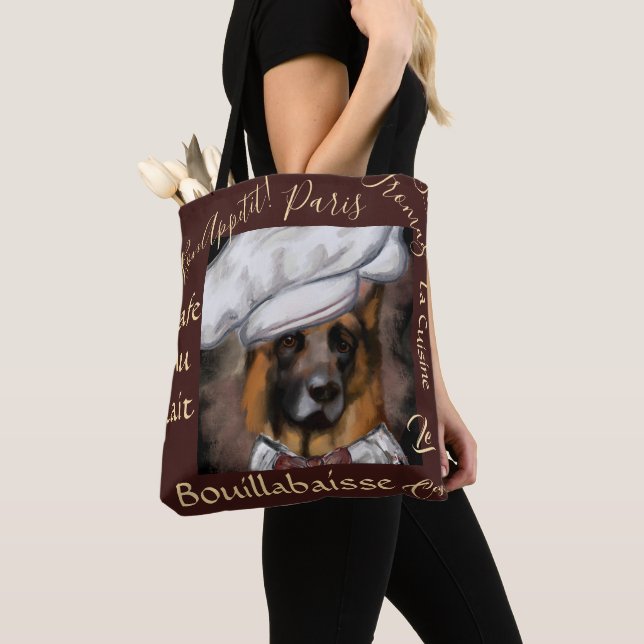 Schäferhund  tygkasse (Närbild)