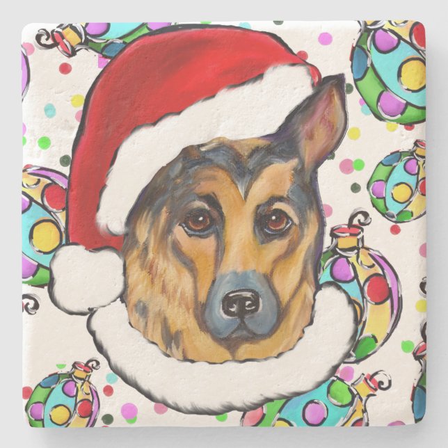 SCHÄFERHUND UNDERLÄGG STEN (Framsidan)