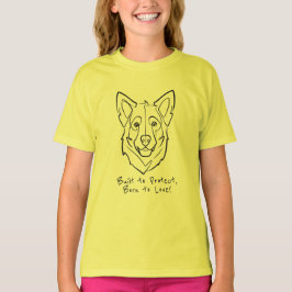 Schäferhund, Uppfödd för att skydda, Född att älsk T Shirt