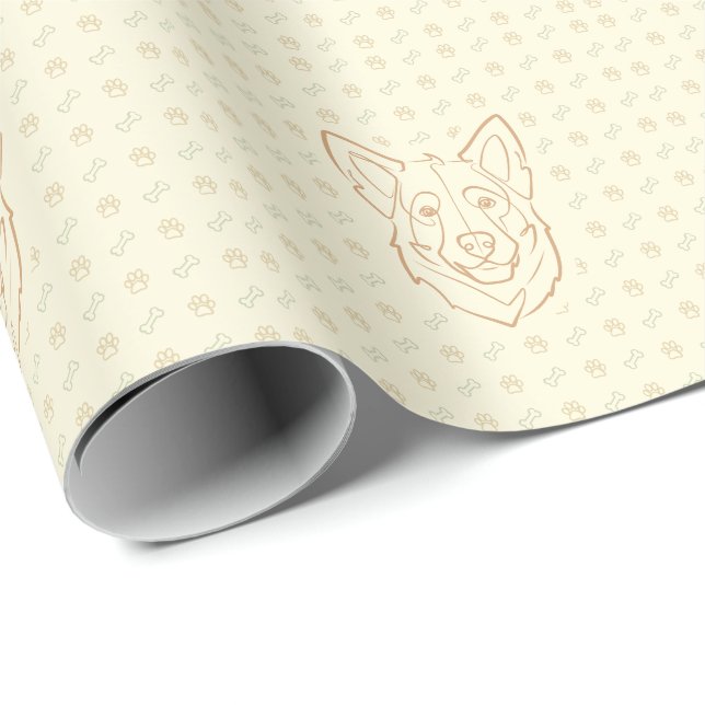 Schäferhund, Uppfödd för att Skydda, Född för att  Presentpapper (Rullad Hörn)