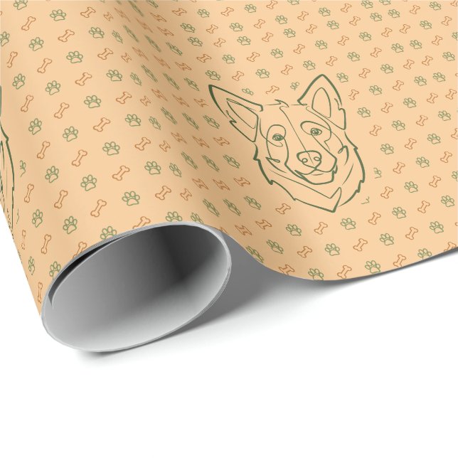 Schäferhund, Uppfödd för att Skydda, Född till Kär Presentpapper (Rullad Hörn)