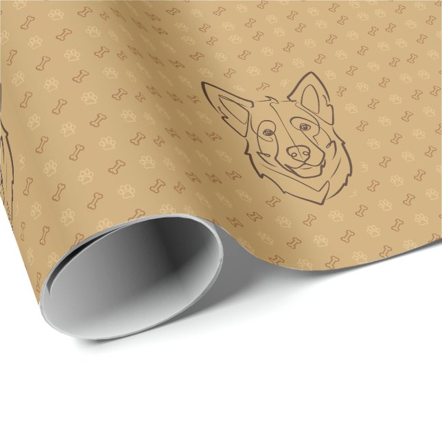 Schäferhund, Uppfödd för att Skydda, Född till Kär Presentpapper (Rullad Hörn)