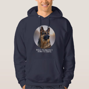 Schäferhund Uppfostrad att Skydda Hoodie