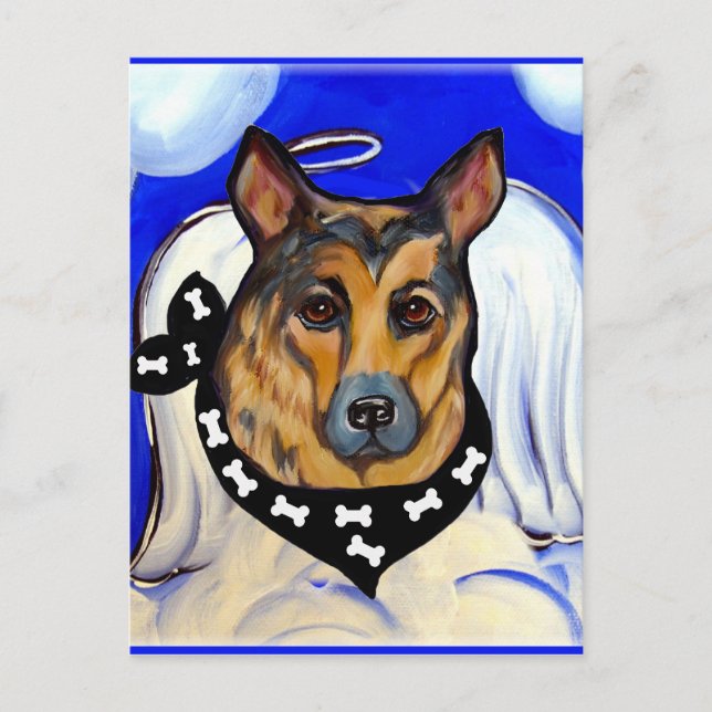 SCHÄFERHUND VYKORT (Framsida)