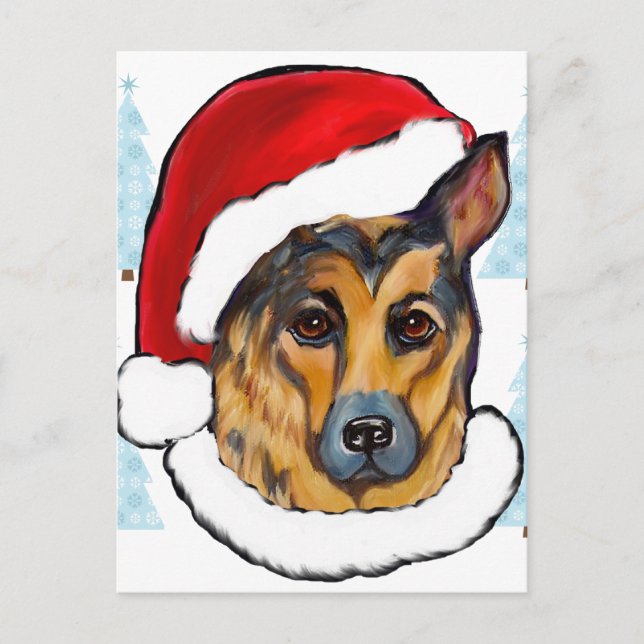 SCHÄFERHUND VYKORT (Framsida)