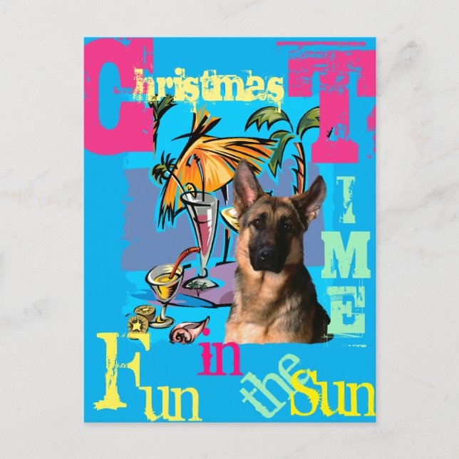 Schäferhund Vykort (Framsida)