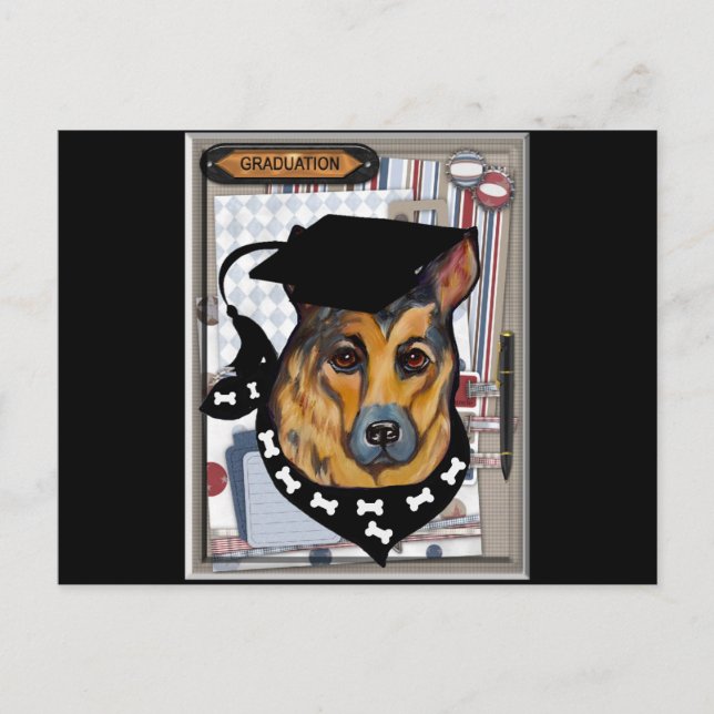 SCHÄFERHUND VYKORT (Framsida)