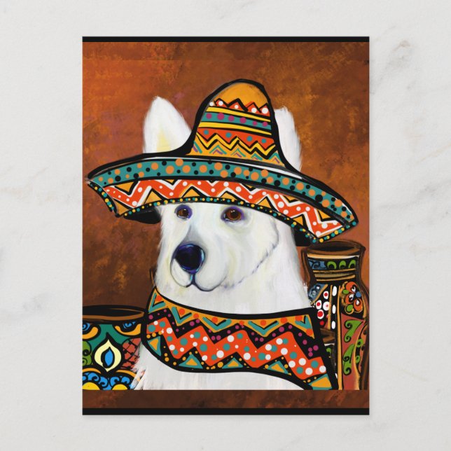 Schäferhund Vykort (Framsida)