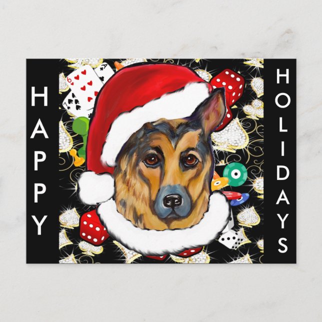 SCHÄFERHUND VYKORT (Framsida)