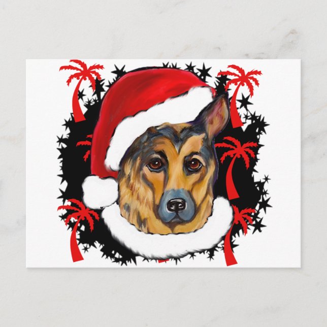 SCHÄFERHUND VYKORT (Framsida)