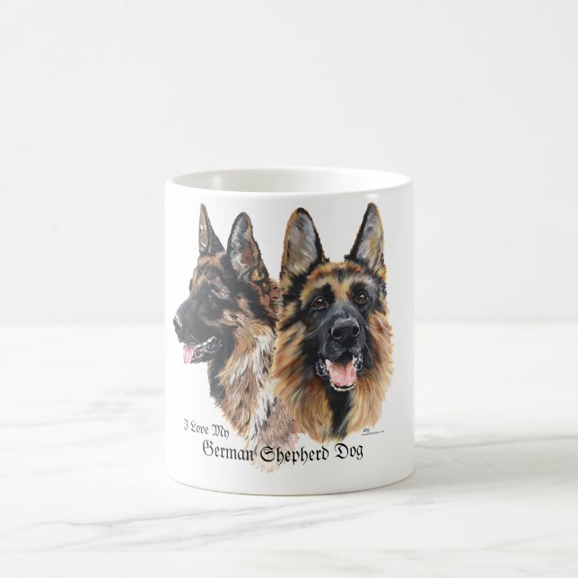 Schäferhundar Kaffemugg (Center)
