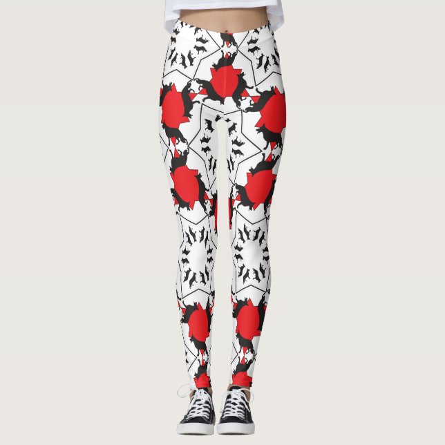 Schäferhundar Leggings (Framsida)