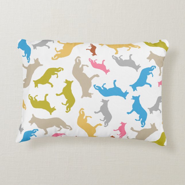 Schäferhundar Prydnadskudde (Baksidan)