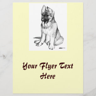 Schäferhundvalp Reklamblad