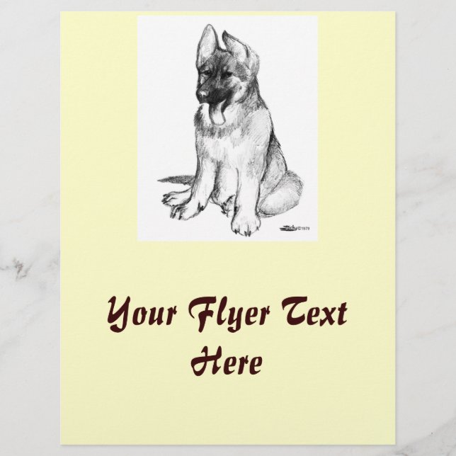 Schäferhundvalp Reklamblad (Framsidan)