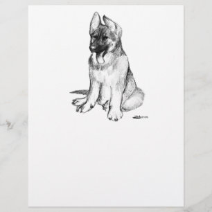 Schäferhundvalp Reklamblad