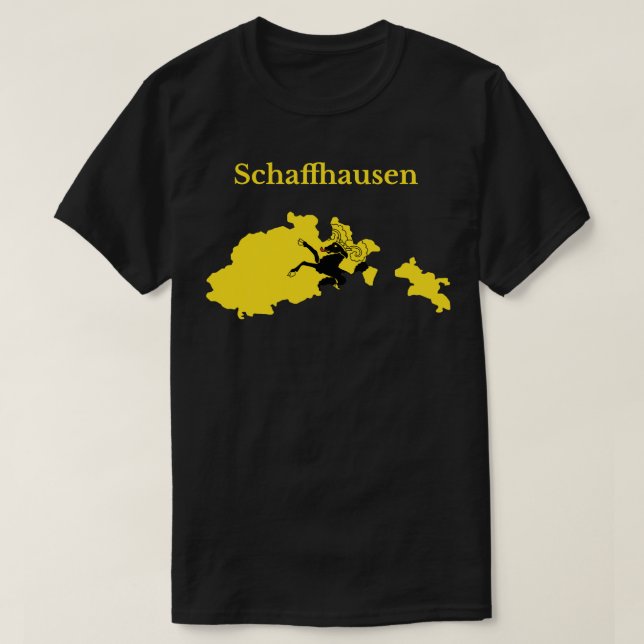 Schaffhausen Canton Design Schweiz T Shirt (Design framsida)