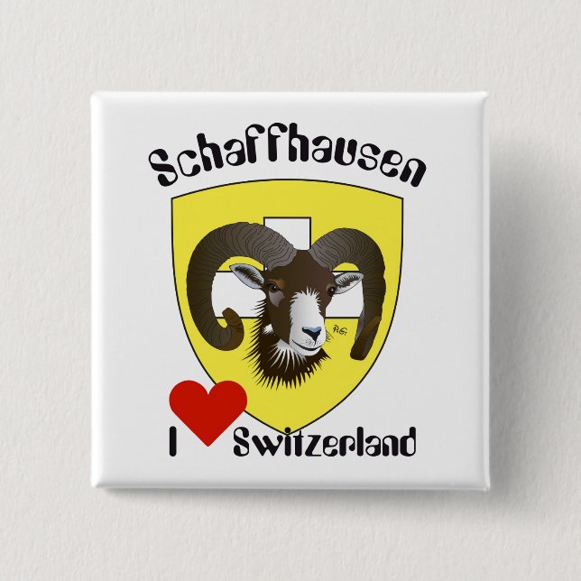 Schaffhausen Schweiz Button Knapp (Framsida)