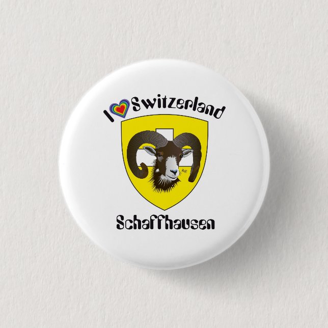 Schaffhausen Schweiz Button Knapp (Framsida)
