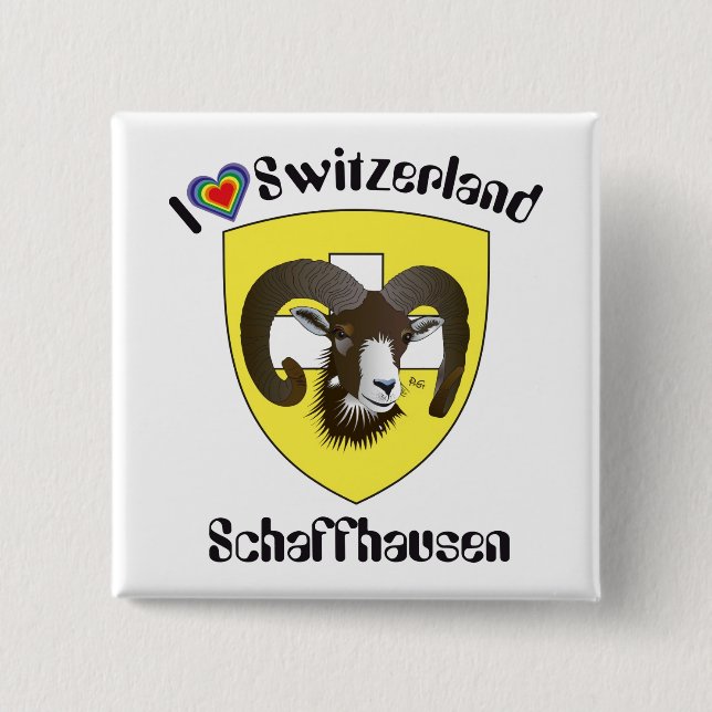 Schaffhausen Schweiz Button Knapp (Framsida)