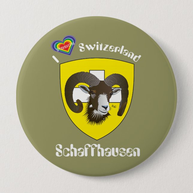 Schaffhausen Schweiz Button Knapp (Framsida)