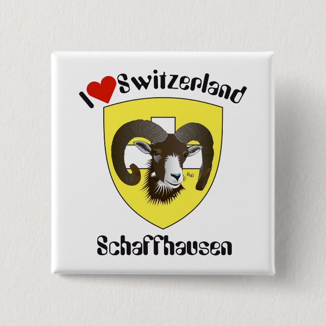 Schaffhausen Schweiz Button Knapp (Framsida)