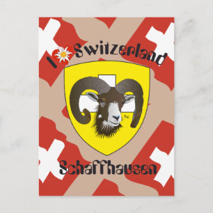 Schaffhausen Schweiz Postkarte Vykort