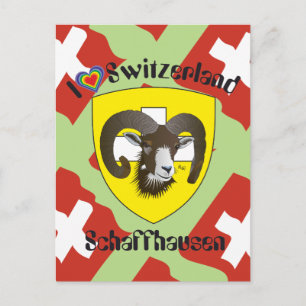 Schaffhausen Schweiz Postkarte Vykort