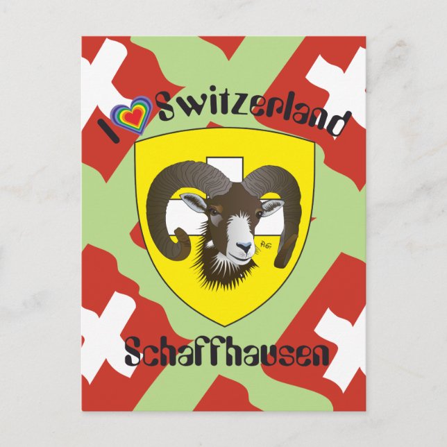 Schaffhausen Schweiz Postkarte Vykort (Framsida)