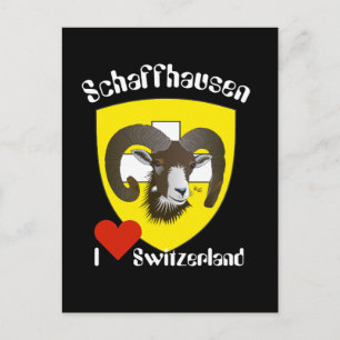 Schaffhausen Schweiz Postkarte Vykort