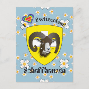 Schaffhausen Schweiz Postkarte Vykort