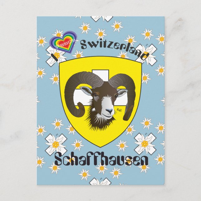 Schaffhausen Schweiz Postkarte Vykort (Framsida)