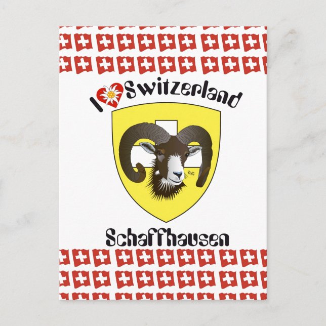 Schaffhausen Schweiz Postkarte Vykort (Framsida)